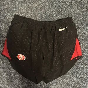 Nike Black and Red Athletic Shorts